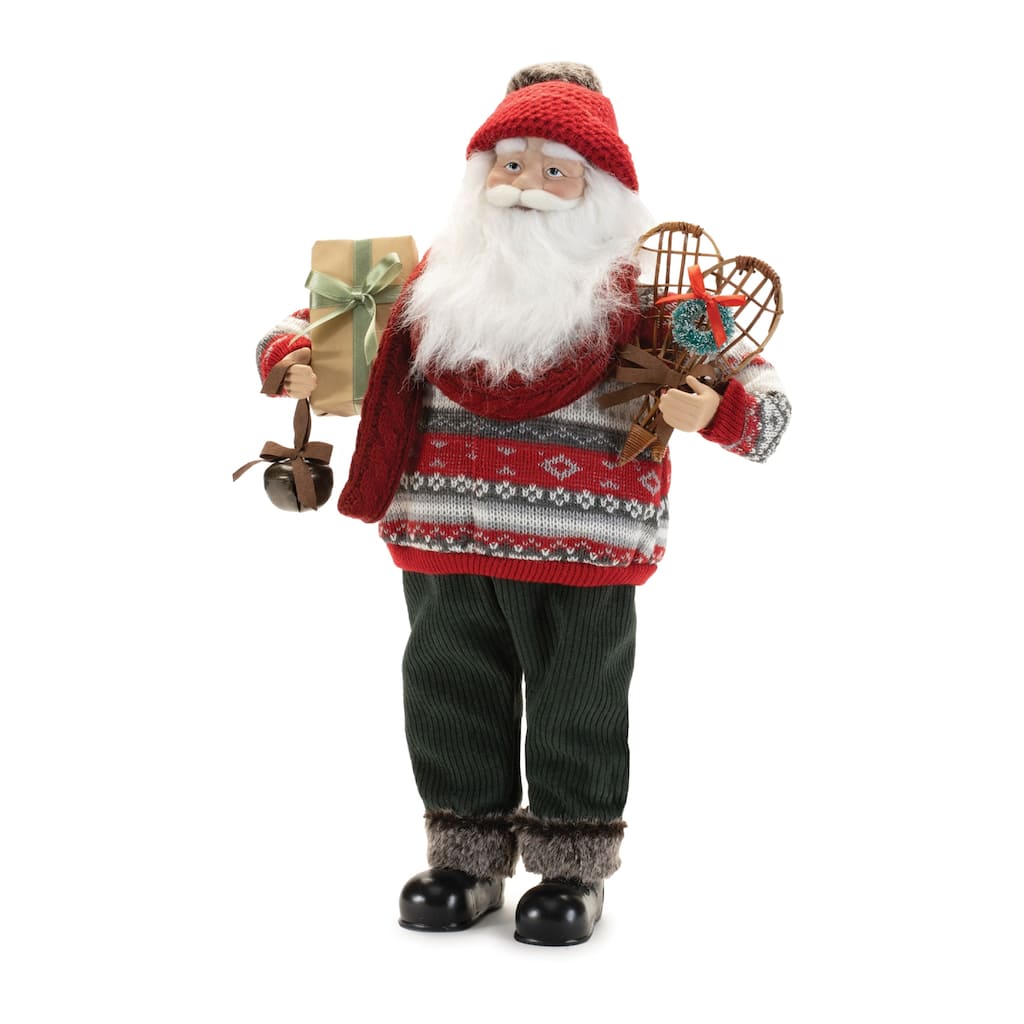 Ski Santa Character with Snow Shoes 12.5"H - N/A