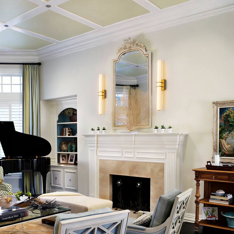 Mid-Century Modern LED Wall Sconce Bathroom Vanity Light with 3-CCT Selectable Light