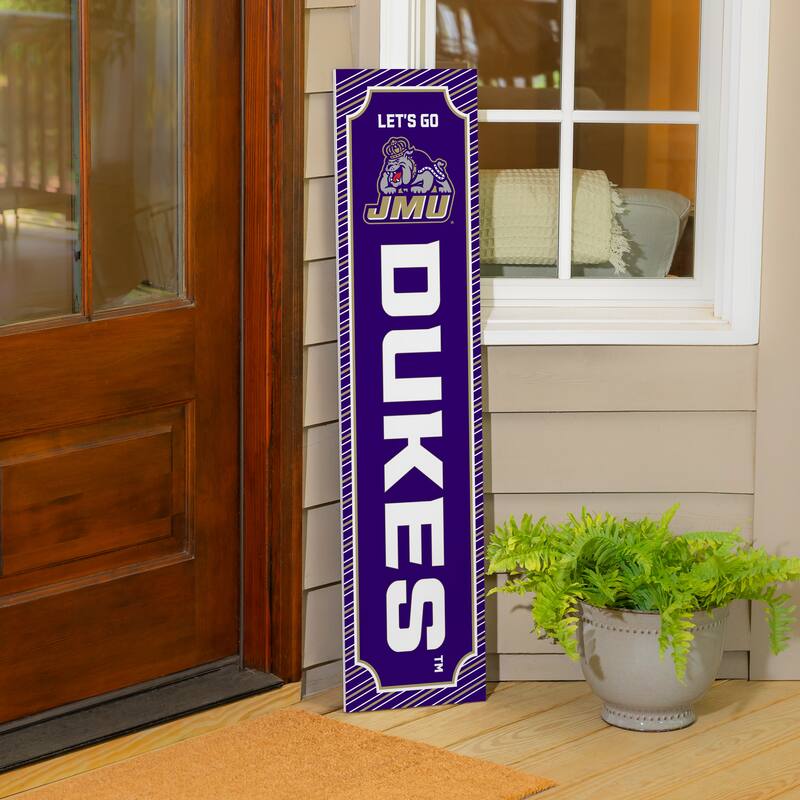 47" Double Sided Seasonal Porch Leaner, James Madison University - 47" x 11.25"