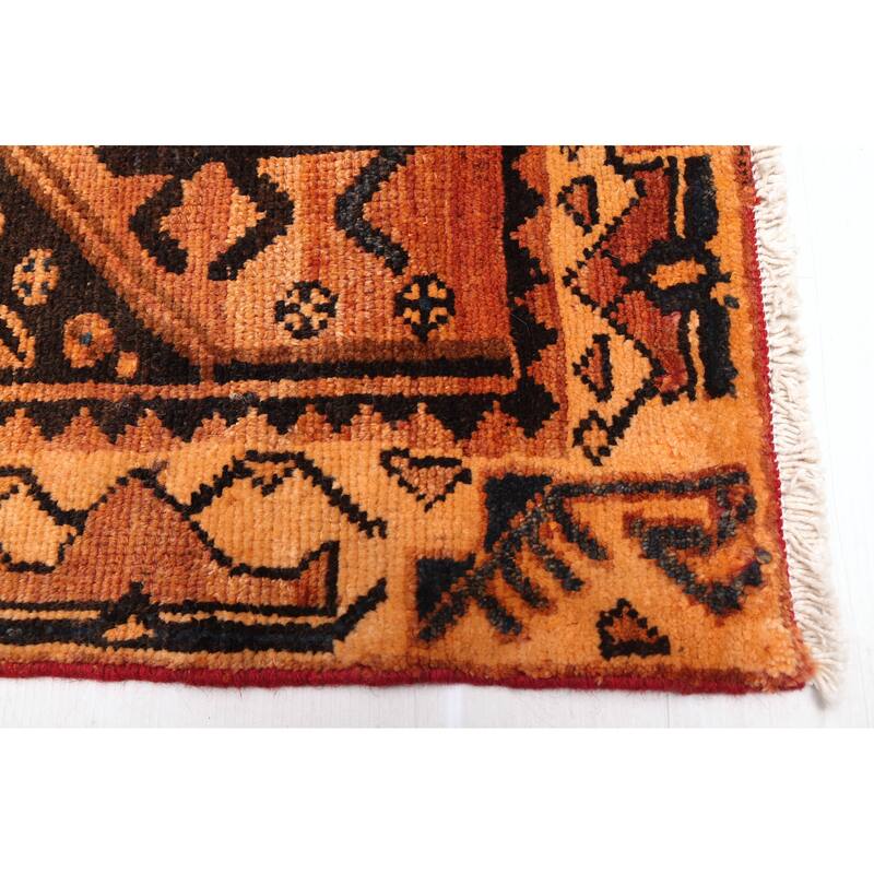 ECARPETGALLERY Hand-knotted Melis Vintage Copper Wool Rug - 5'3 x 7'9