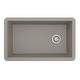 preview thumbnail 60 of 65, Karran Undermount Quartz 32 in. Single Bowl Kitchen Sink Kit
