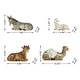 preview thumbnail 37 of 77, Glitzhome 12pcs Resin Christmas Multi/ Blue/ Ivory Nativity Figurines Set