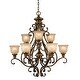 preview thumbnail 1 of 0, Crystorama Lighting Group Norwalk 9 Light 34" Wide Chandelier with Bronze Umber