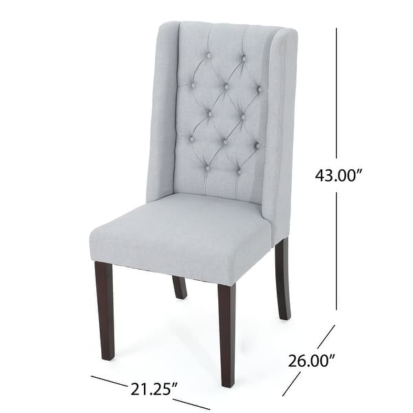 dimension image slide 2 of 7, Blythe Tufted Dining Chair (Set of 2) by Christopher Knight Home