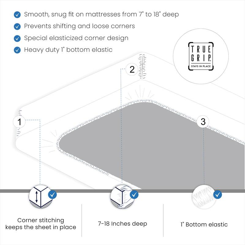 Ultra-Soft & Silky 600TC Wrinkle-Resistant Cotton-Rich Sheet Set