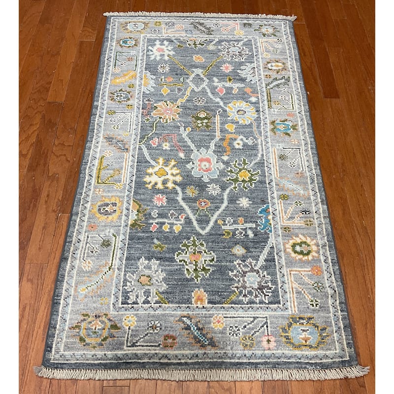 HERAT ORIENTAL Handmade Oushak Wool Rug - 3'1" x 5'