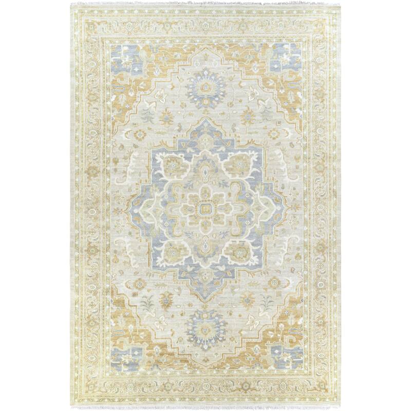 Hand-Knotted Eliksir Wool Area Rug - 9' x 13' - 9' x 13' - Khaki