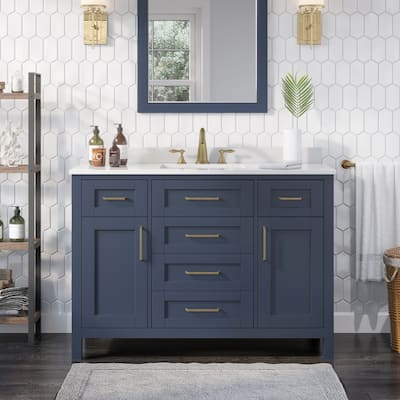 OVE Decors Tahoe 48 Midnight Blue Vanity