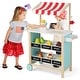 preview thumbnail 8 of 6, Kids Wooden Ice Cream Cart with Chalkboard and Storage - 31"L x 11.5"W x 39.5"H