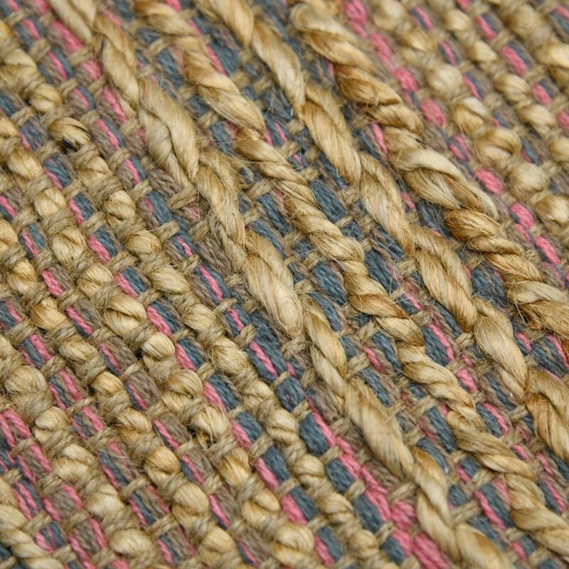 HomeRoots Striped Lodge Rectangle Area Rug