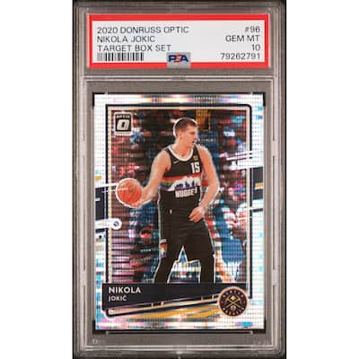 Nikola Jokic 2020 Panini Donruss Optic Target Box Set Card #96 Graded PSA 10 - 8'6" x 11'6"