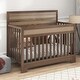 preview thumbnail 1 of 16, Certified Baby Safe Crib, Pine Solid Wood, Non-Toxic Finish Brown