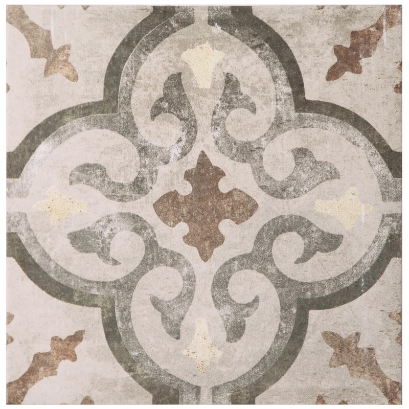 Merola Tile D'Anticatto Decor Palazzo 8-3/4" x 8-3/4" Porcelain Floor and Wall Tile