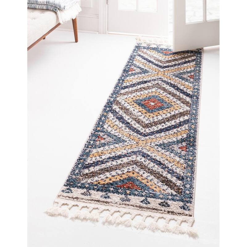 Contemporary Ariella Collection Area Rug - 2'x6' - Blue