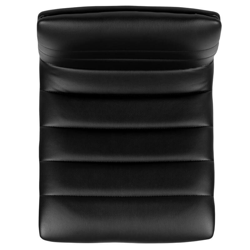 Modern Vinyl Stitch Back Adjustable Height Barstool - 16"W x 19"D x 35" - 44"H