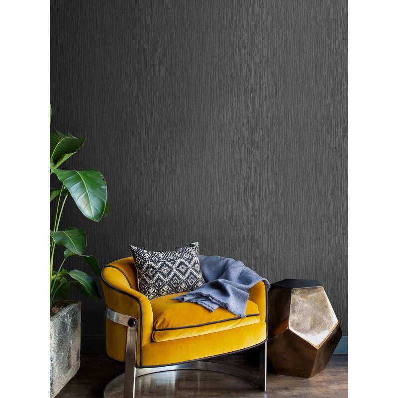 Texture Pattern Westminster Blue Textured Wallpaper - Charcoal