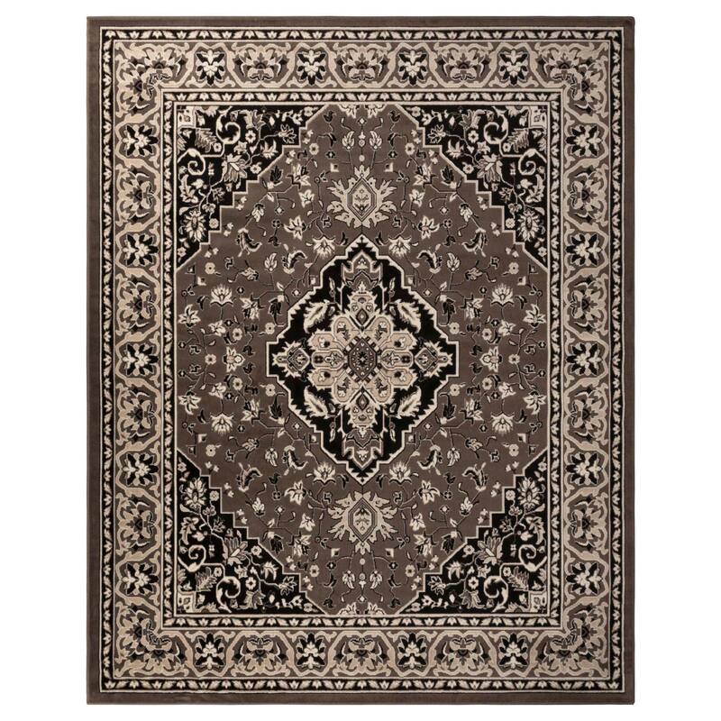 Superior Traditional Oriental Floral Medallion Indoor Area Rug