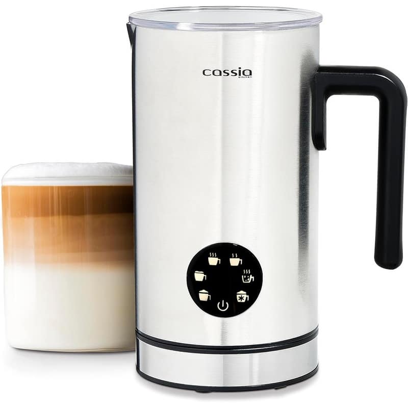 Cassia Electric Milk Frother with 5-in-1 Functions 550W, Digital Touch Screen Control, 160ML Frothing & 300ML Heating Capacity - 160 ml