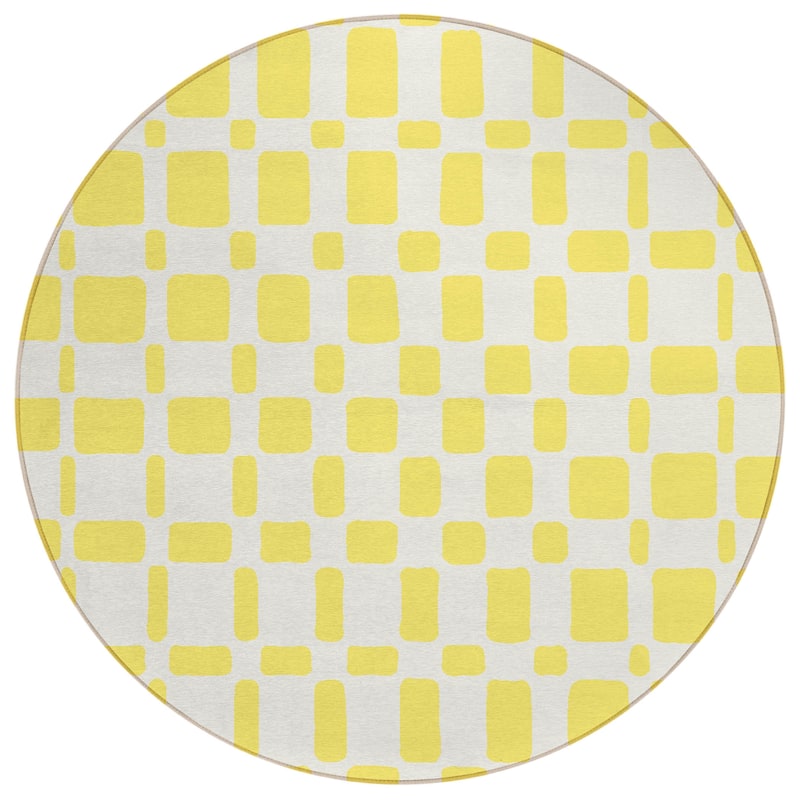 Machine Washable Indoor/ Outdoor Chantille Geo Contemporary Rug