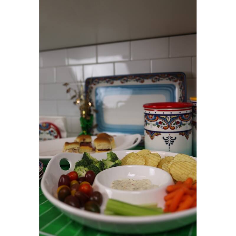 Euro Essential Classic Lisbon White Chip & Dip - 12.25"