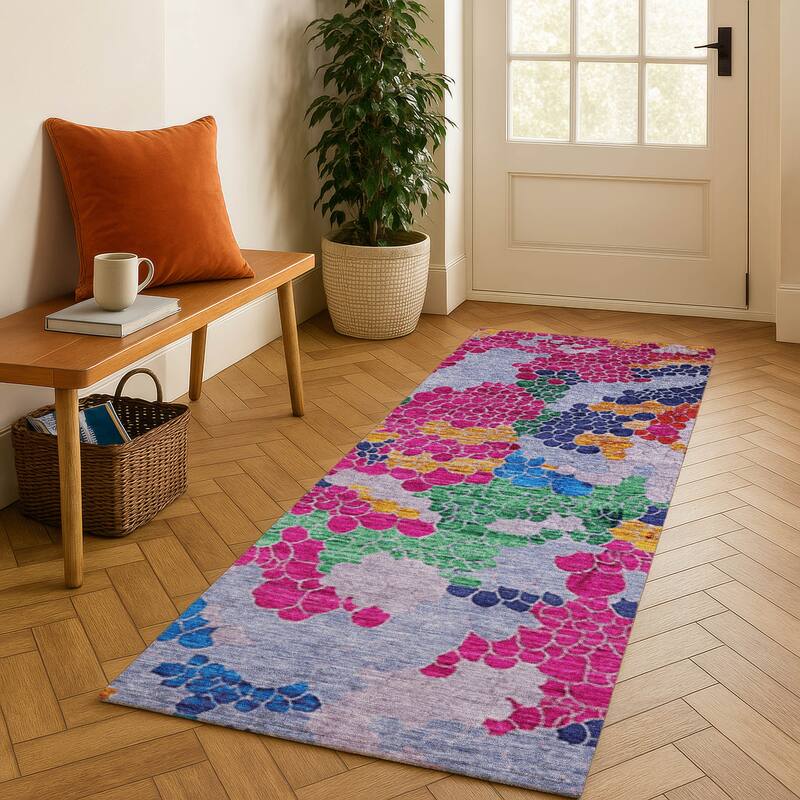 Premium Washable Super Soft Mayfield Rug - Blush - 2'3" x 7'6"