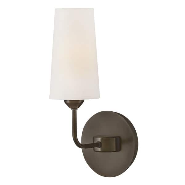slide 1 of 1, Hinkley Lighting 45000 Lewis 14" Tall Wall Sconce Black Oxide