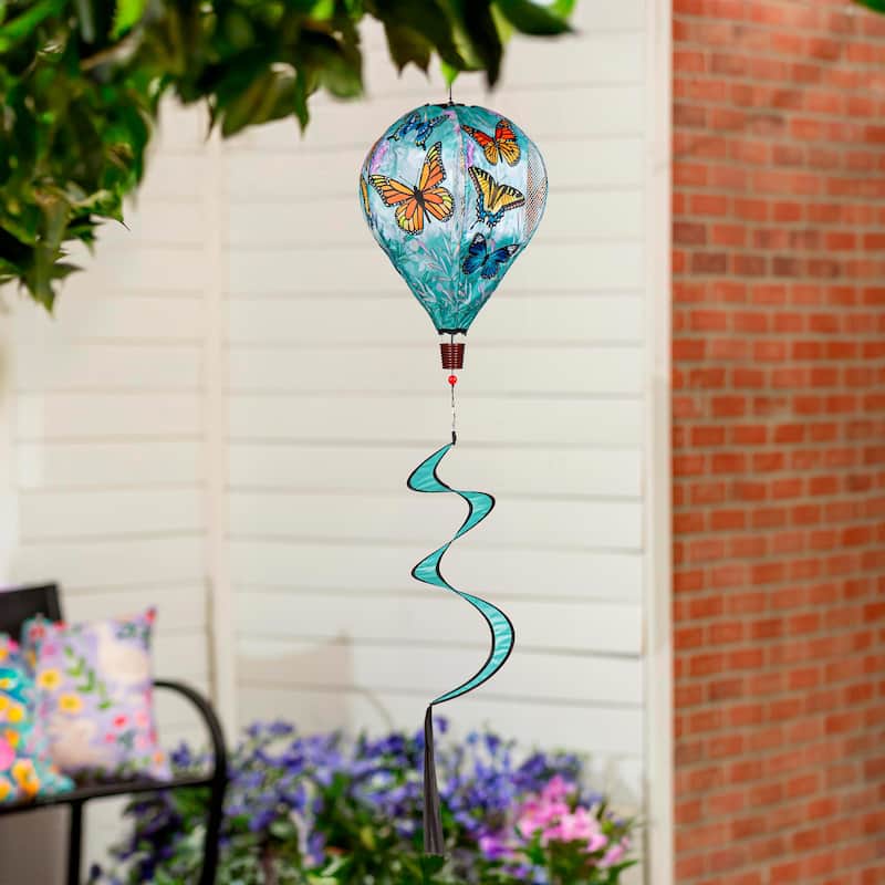 55" Welcome Home Butterflies Balloon Spinner