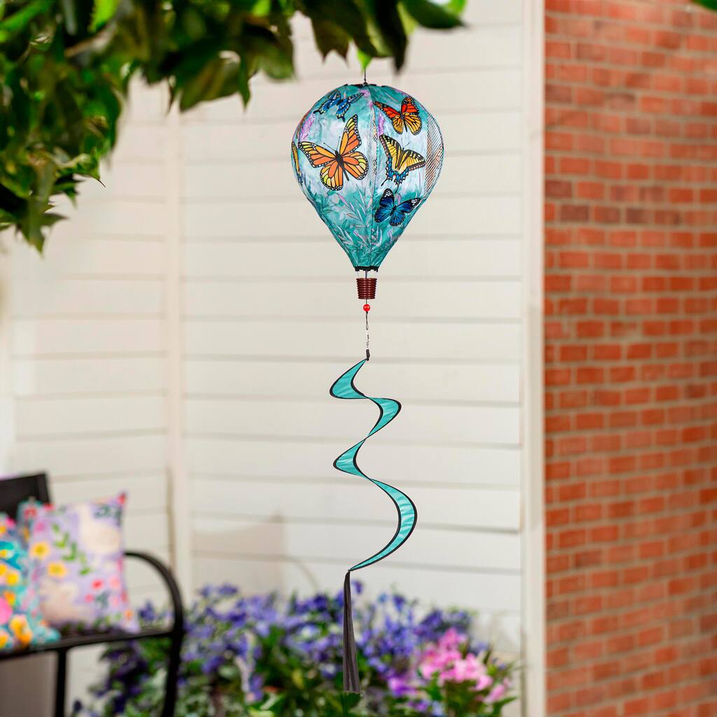 55" Welcome Home Butterflies Balloon Spinner
