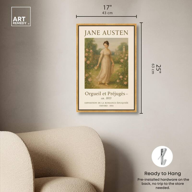 Lady in Austen's World Canvas by Art Remedy