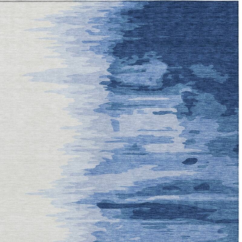 HomeRoots Abstract Transitional Rectangle Outdoor Rug