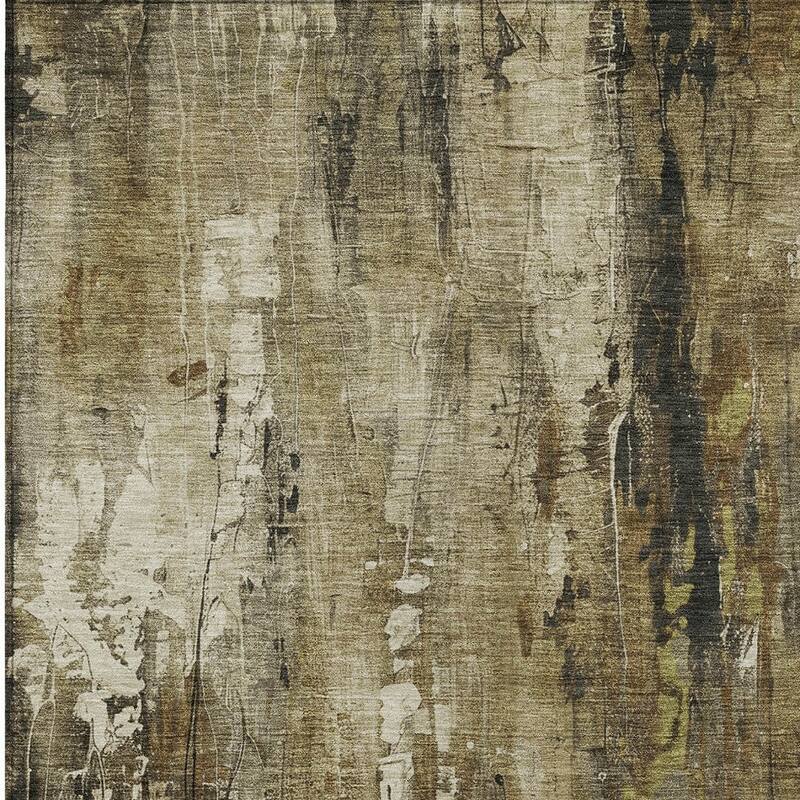 HomeRoots Abstract Transitional Rectangle Outdoor Rug