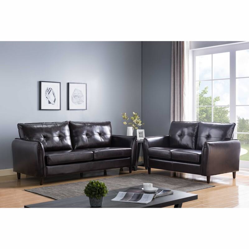 Q-Max Comfy Sofa with Pocket Coil Cushions Featuring a Trendy Fap Trim Around its Cushions - N/A
