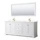 Option White / Carrara Cultured Marble Top / Brushed Gold