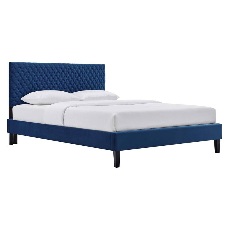Garcelle Performance Velvet King Platform Bed