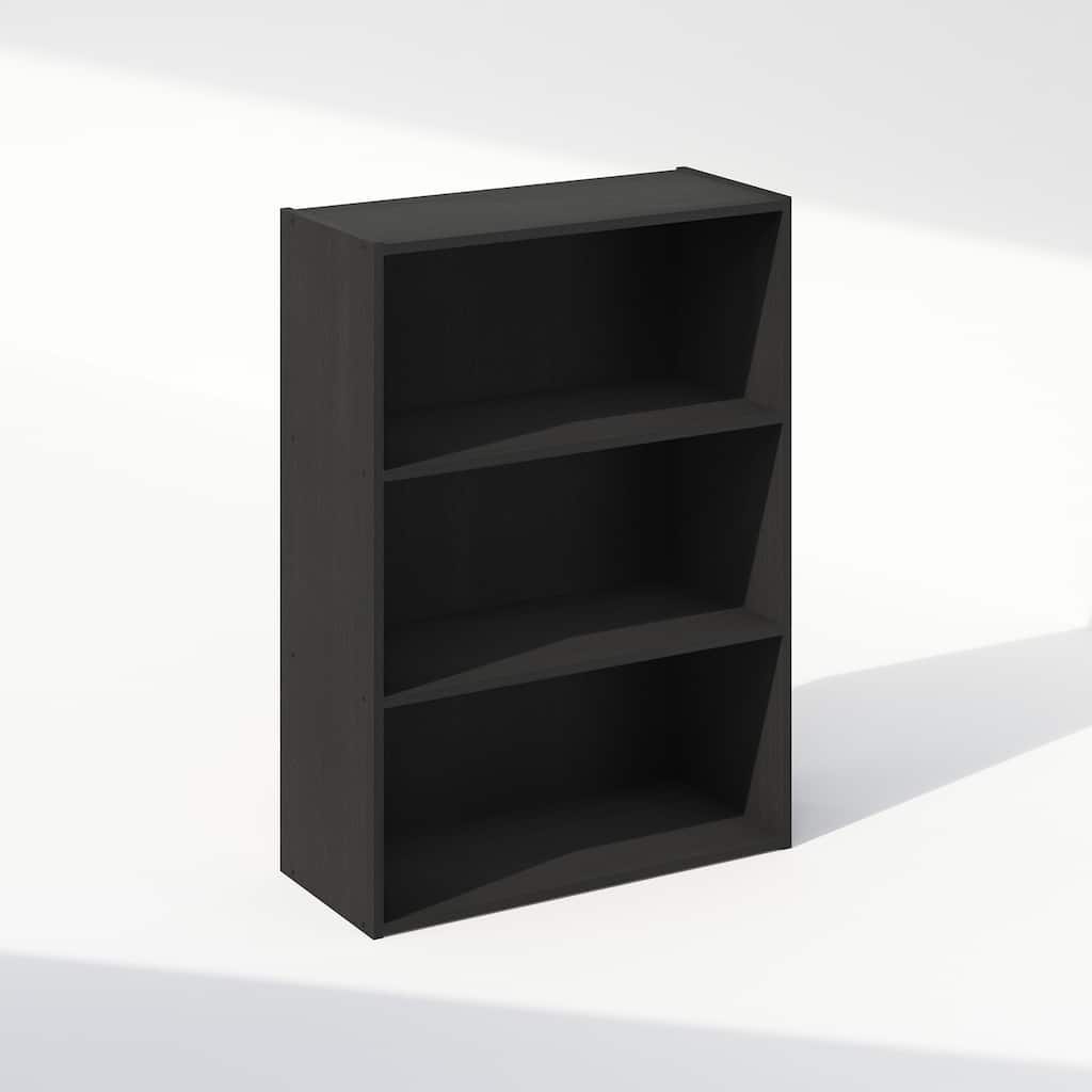 31.5 in. Tall Americano Wood 3-Shelf Bookcase