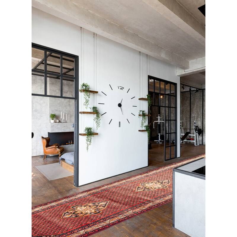 ECARPETGALLERY Hand-knotted Andelz Red Wool Rug - 4'1 x 12'5