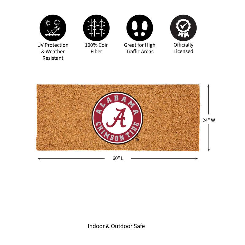 University of Alabama Full Color Indoor/Outdoor Coir Mat