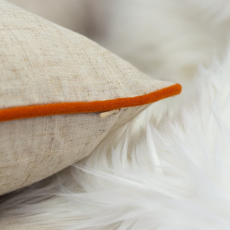 Thanksgiving Embroidered Floral Throw Pillow - Autumn Harvest Accent Cushion