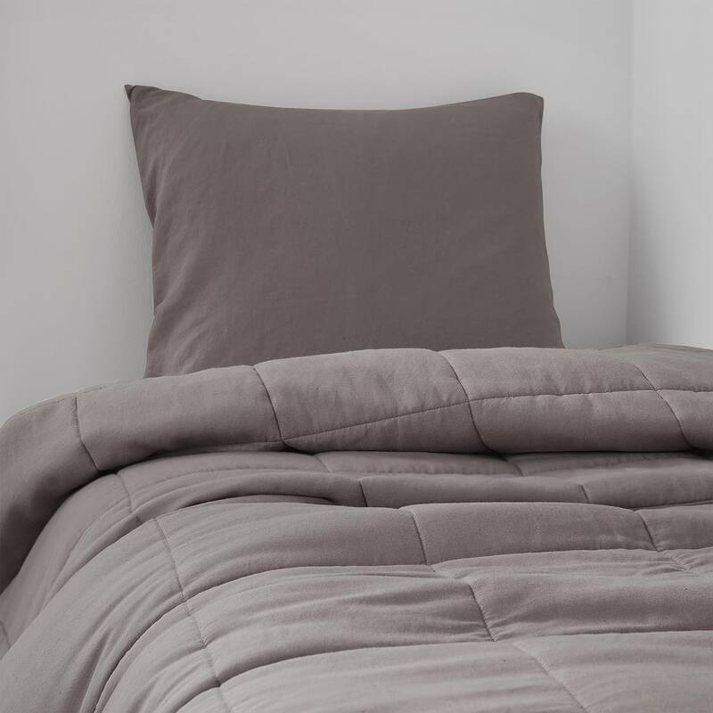 Dark Sky Reserve® - Bamboo Linen Comforter - Portugal Made - Driftwood Taupe