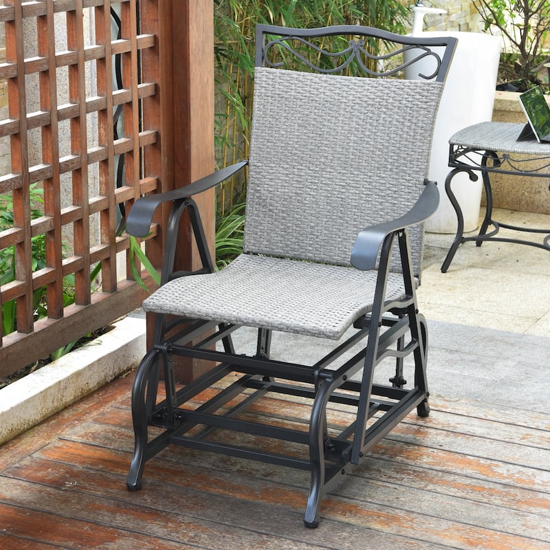 Valencia Resin Wicker Glider Chair