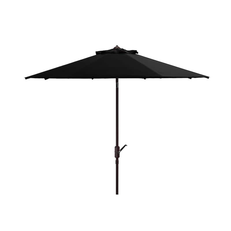 SAFAVIEH Outdoor Beguna 11Ft Auto Tilt Market Umbrella