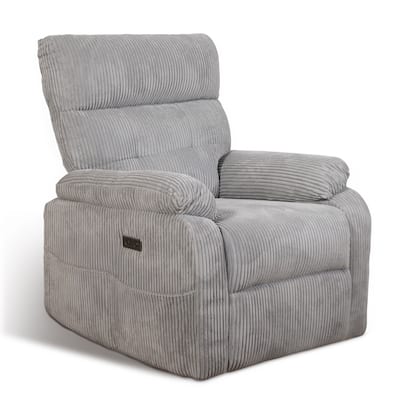 Electric Zero Gravity Recliner Chair-with USB & Type-C Charging Ports,Side Storage Pocket,Oversized Comfort with Lumbar Support