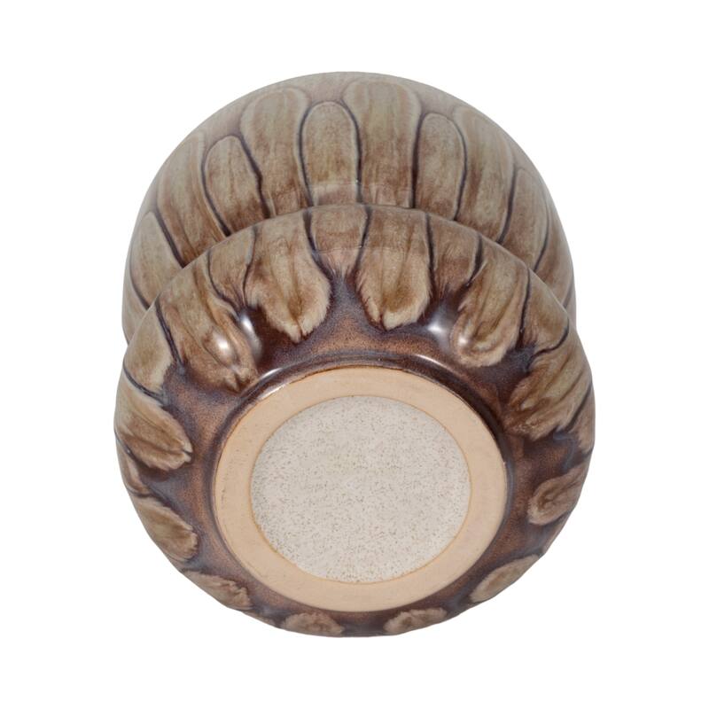 Sagebrook Home Mandara Small Vase - Multi-color, Ceramic, Brown, Novelty, Elegant Design for Modern Living