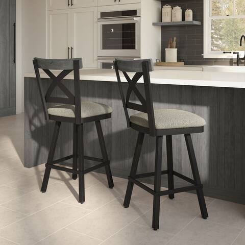 Amisco Snyder Swivel Counter and Bar Stool
