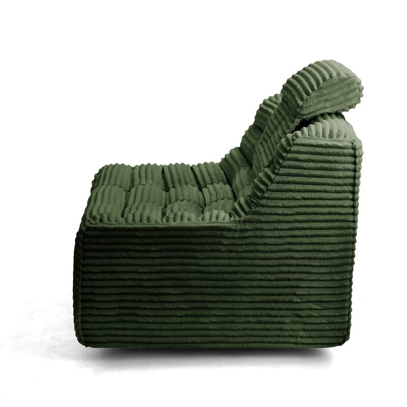 360 Oversize swivel Glider Chair with switchable head pillow and waist pillow , comfortable compression swivel chair