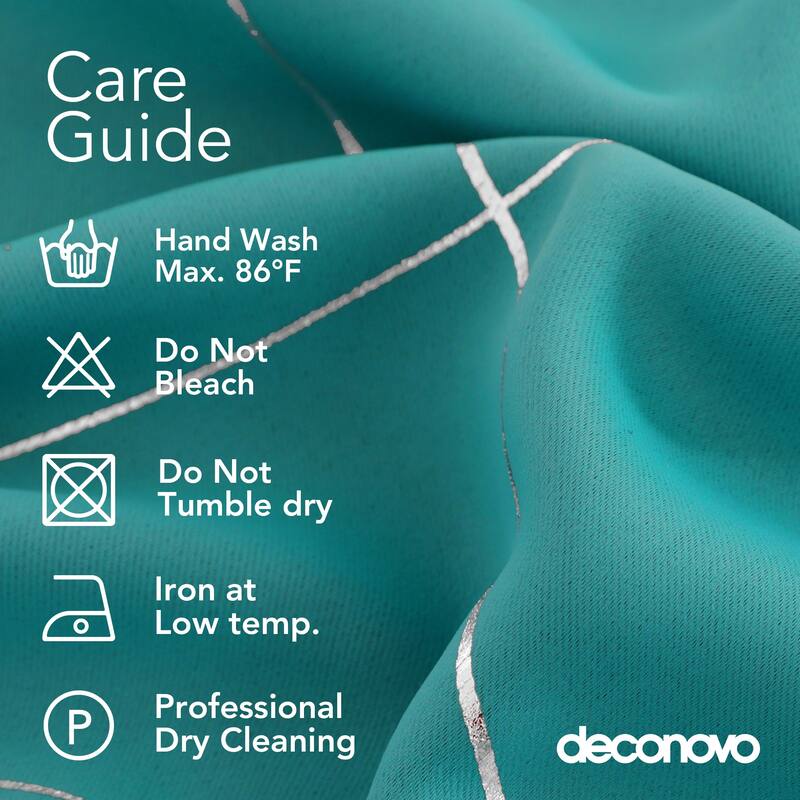 Deconovo 52 Inch Geometric Print Curtain Panel Pair(2 Panel)