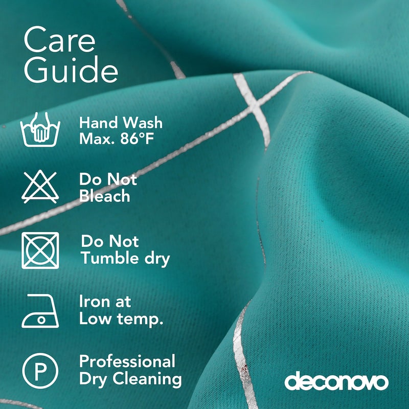 Deconovo 52 Inch Geometric Print Curtain Panel Pair(2 Panel)
