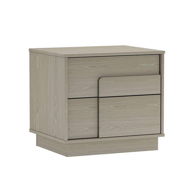 Manhattan Comfort Modern Horizon 2 Drawer Nightstand Set of 2