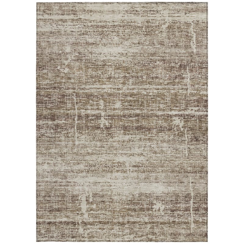 HomeRoots Abstract Transitional Rectangle Outdoor Rug