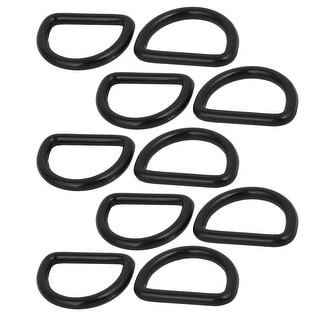 25mm Inner Width Plastic D Ring Belt Buckle Accessories Black 10pcs ...